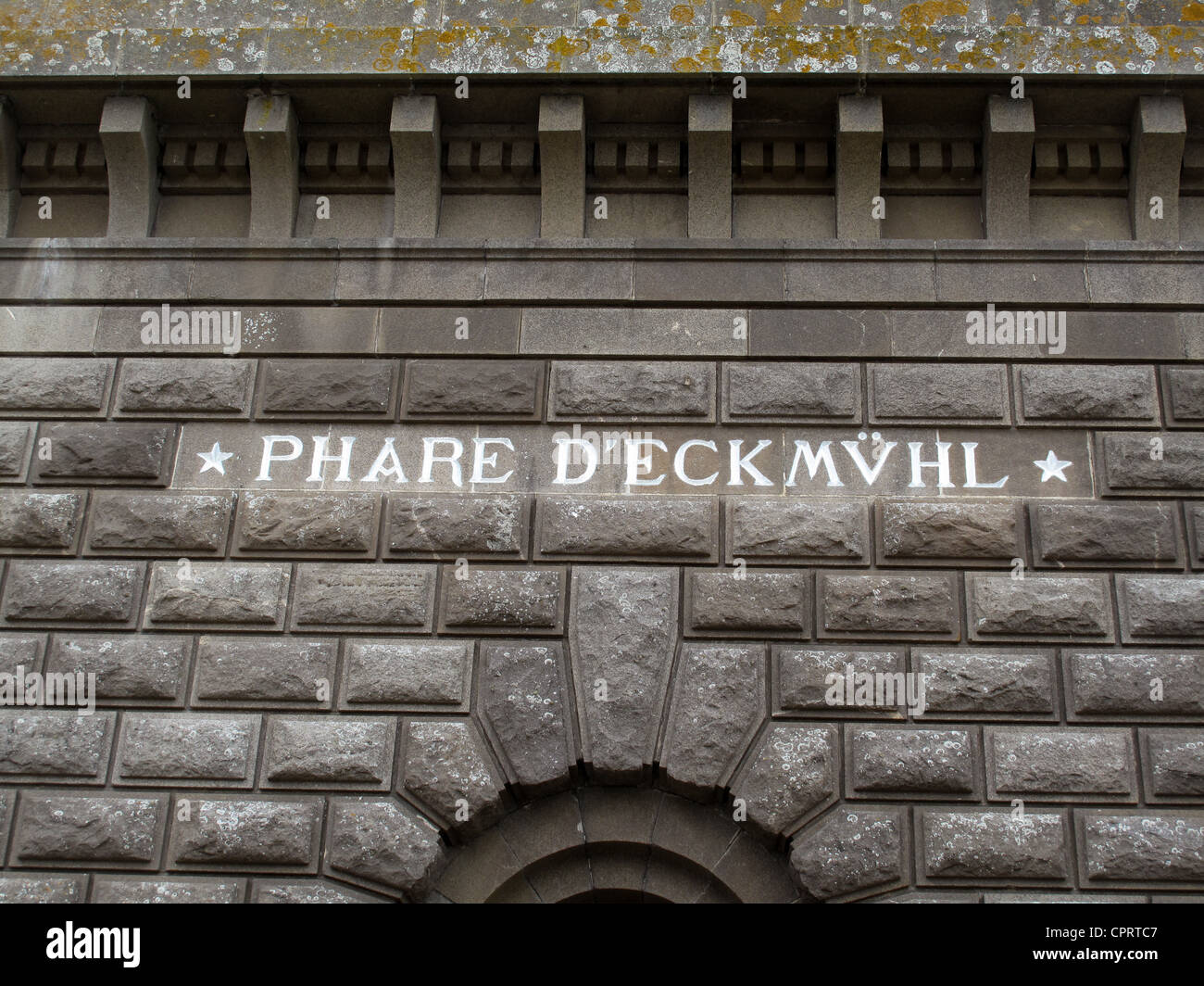Il programma Phare d' Eckmuhl,faro, a Pointe Saint-Pierre,Penmarc'h,Finisterre,Brittany,Bretagne,Francia Foto Stock