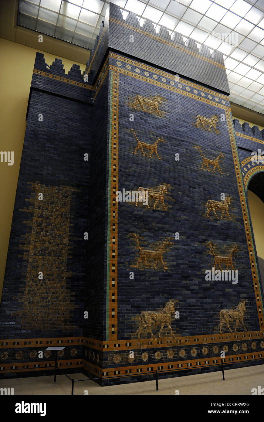 Arte mesopotamica Neo-Babylonian. Ishtar Gate. Pergamon Museum. Berlino. Germania. Foto Stock