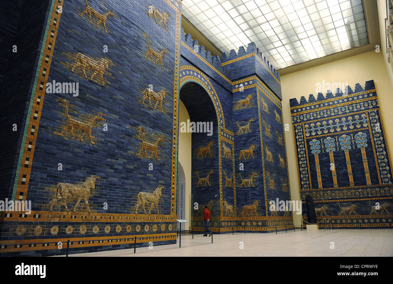Arte mesopotamica Neo-Babylonian. Ishtar Gate. Pergamon Museum. Berlino. Germania. Foto Stock