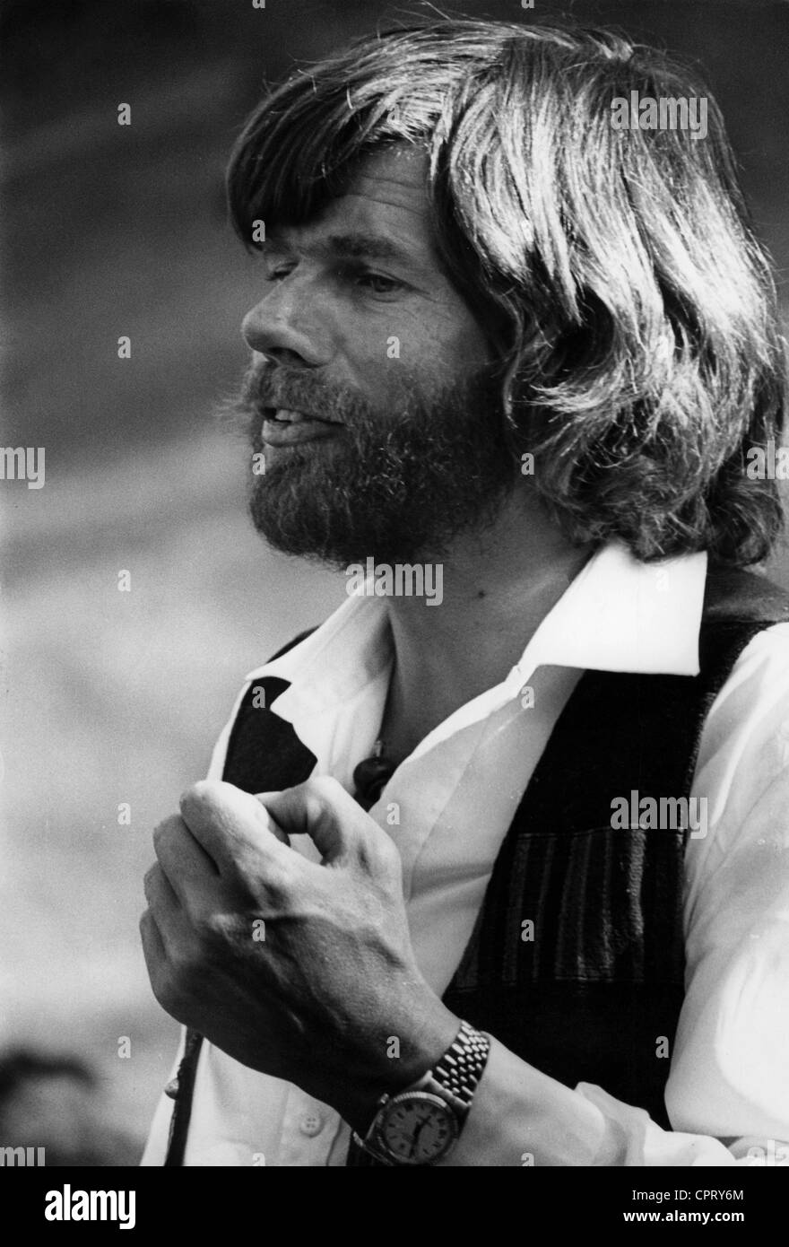 Messner, Reinhold, * 17.9.1944, Alpinista Sudtirolese, Luglio 1981, Foto Stock