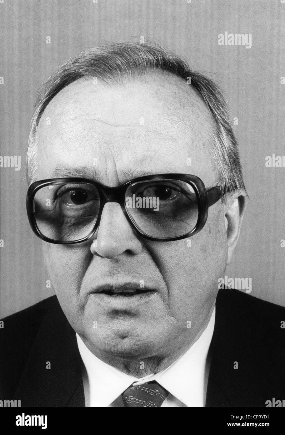 Lustre, Rudolf, * 20.1.1921, politico tedesco, delegato europeo Germania (PPE), ritratto, 1970s, , Foto Stock