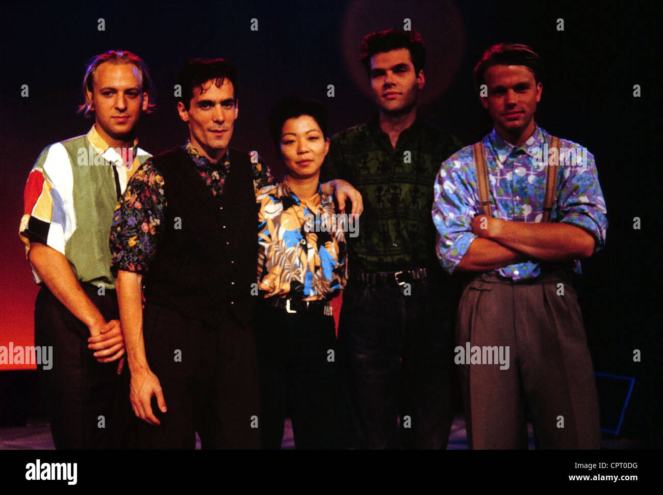 Camouflage, band pop tedesca, fondata nel 1983, foto di gruppo, novembre 1989, Foto Stock