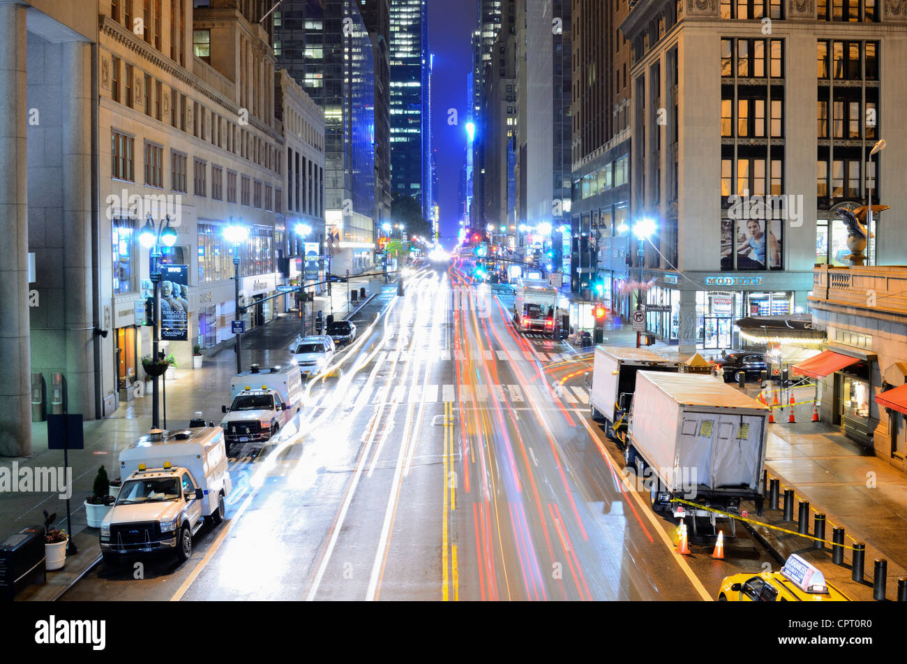 42Nd Street a New York, New York. Foto Stock