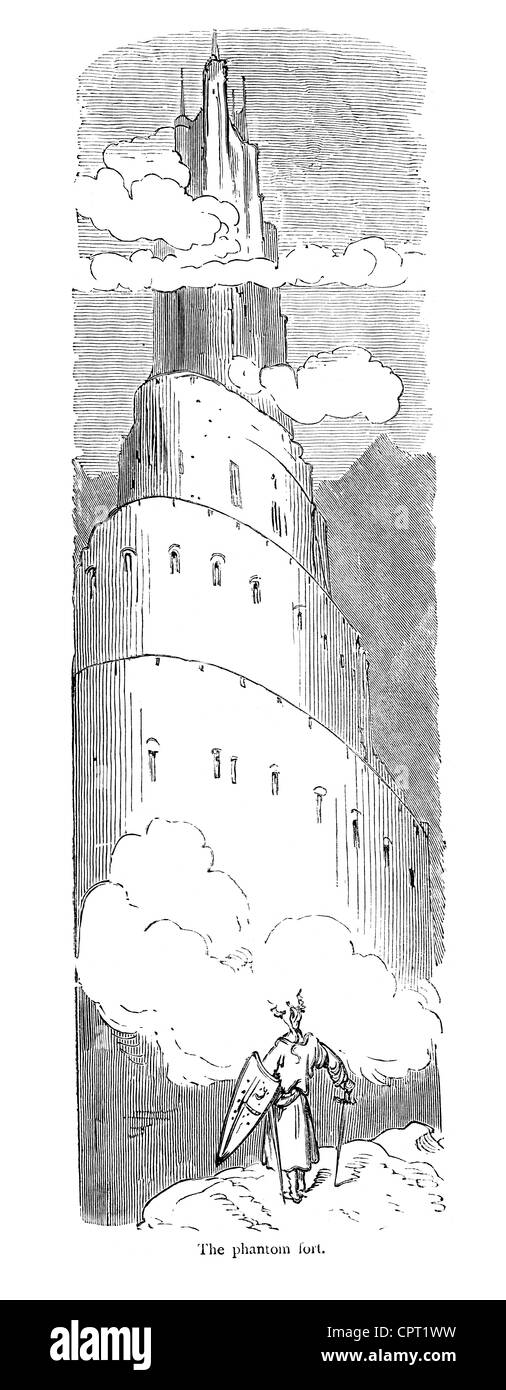 Il fantoccio fort. Illustrazione da la leggenda di Croquemitaine da Gustave Doré Foto Stock
