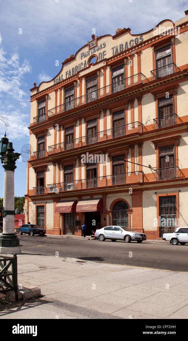 Real Fabrica de Tabacos Partagas in Old Havana Cuba Foto Stock