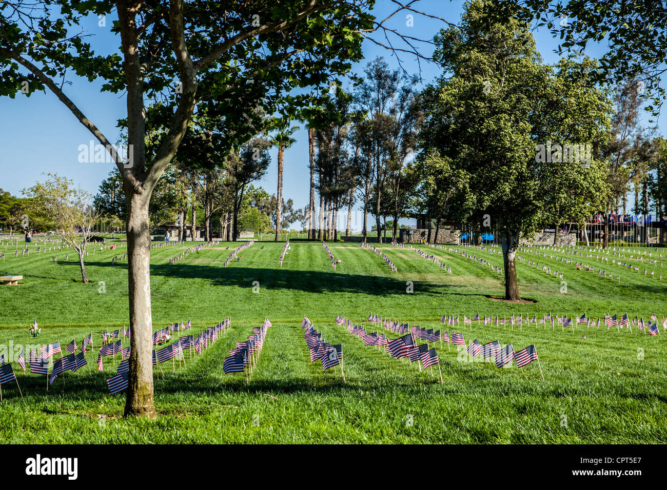 Il Memorial Day 2012 al Riverside National Cemetery in Riverside California per veterani militari e i loro coniugi Foto Stock
