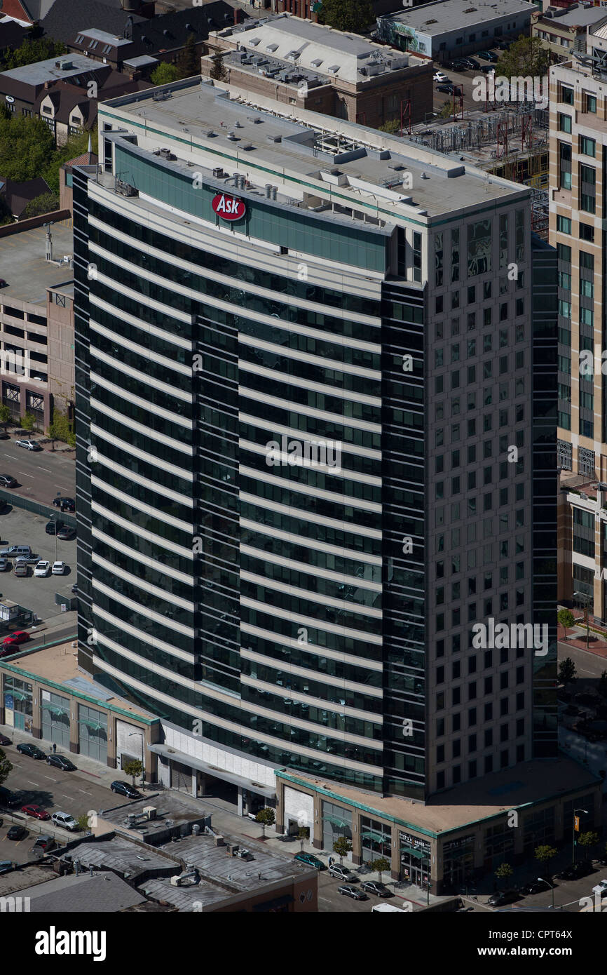 Fotografia aerea Ask.com ha sede a Oakland, in California Foto Stock