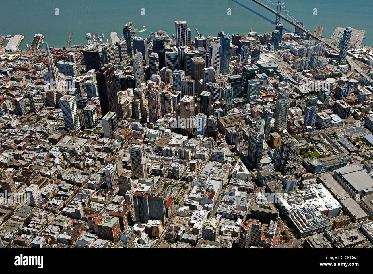 Fotografia aerea Union Square di San Francisco, California Foto Stock