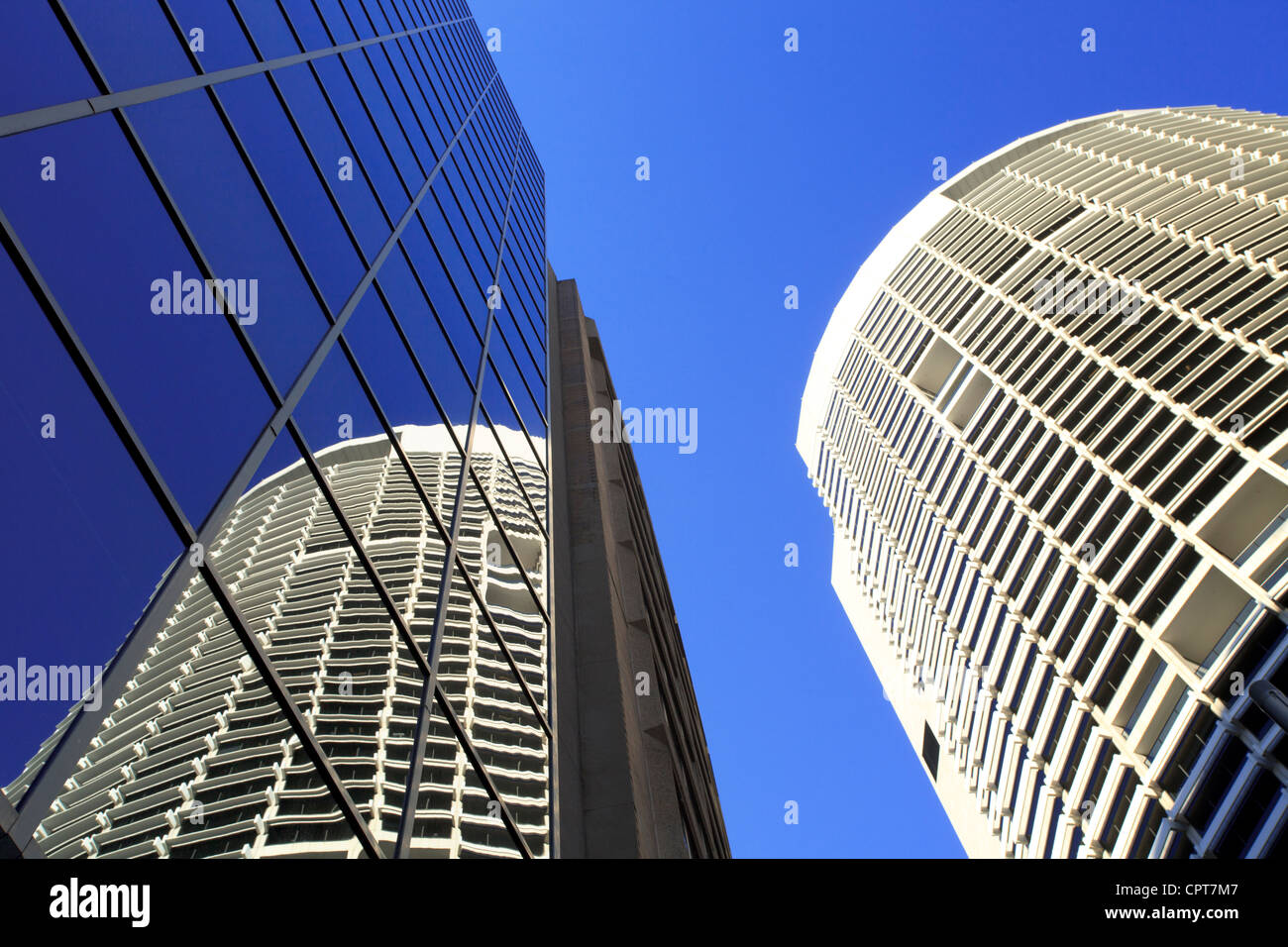 Edifici alti in CBD di Sydney. Foto Stock