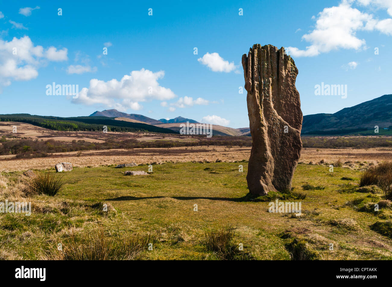 Machrie Moor pietra permanente Foto Stock