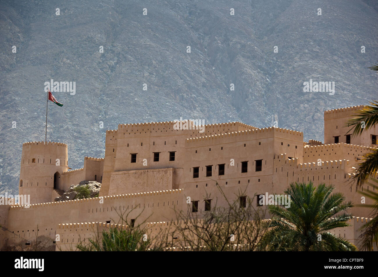 Il Forte di Nakhl in Al Batinah, Oman Foto Stock