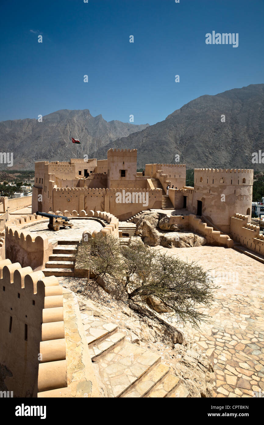 Il Forte di Nakhl in Al Batinah, Oman Foto Stock