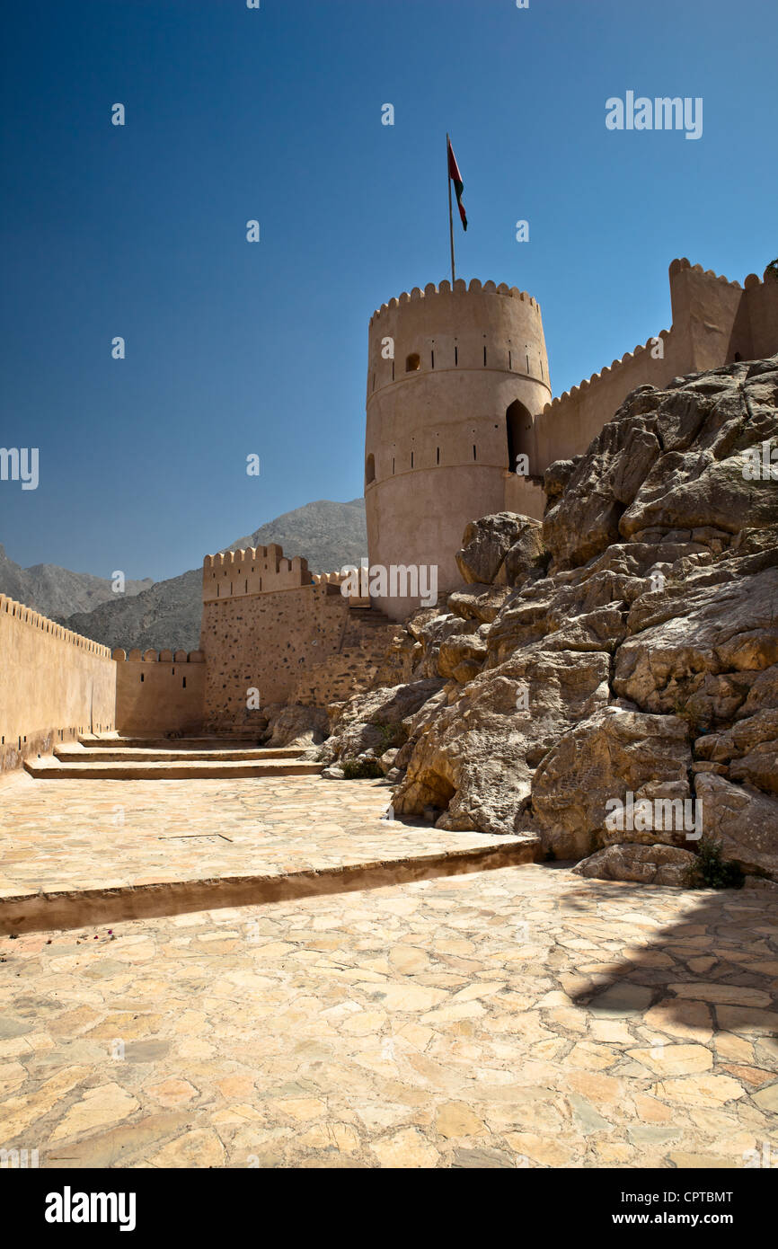 Il Forte di Nakhl in Al Batinah, Oman Foto Stock