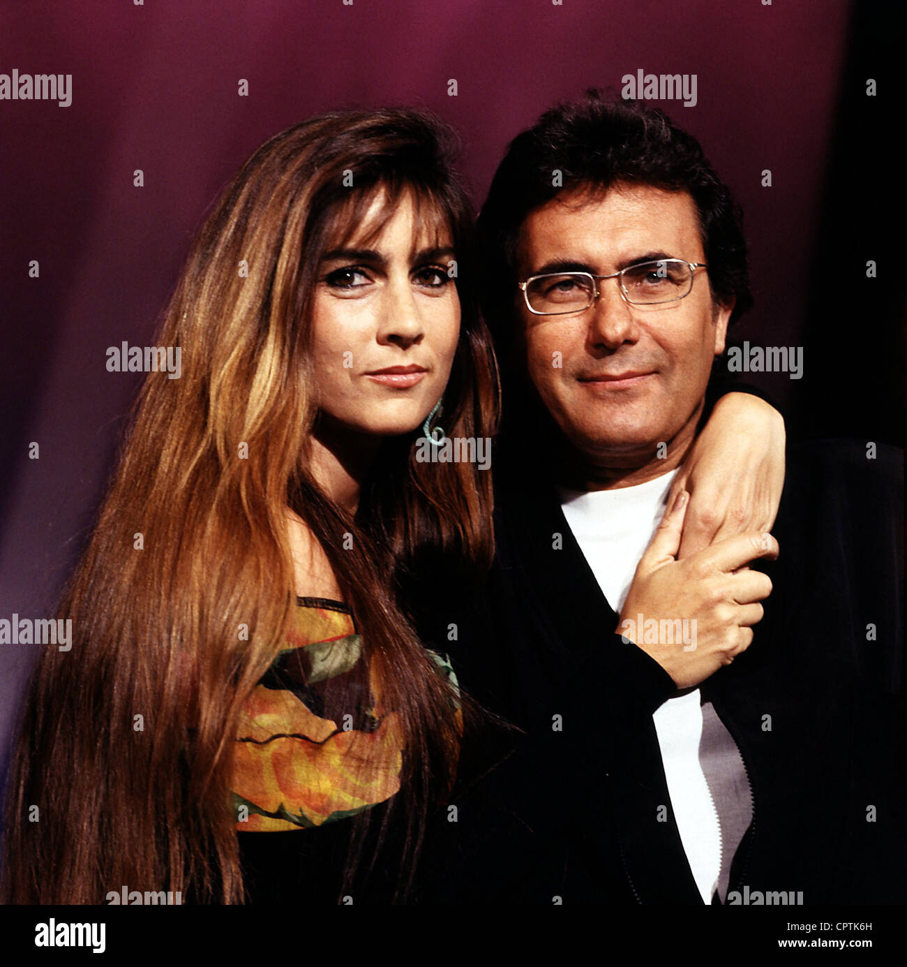 Power, al Bano & Romina, 1970 - 1996, duo pop italiano, (Albano Carrisi e Romina Francesca Power), a metà lunghezza, ottobre 1991, Foto Stock