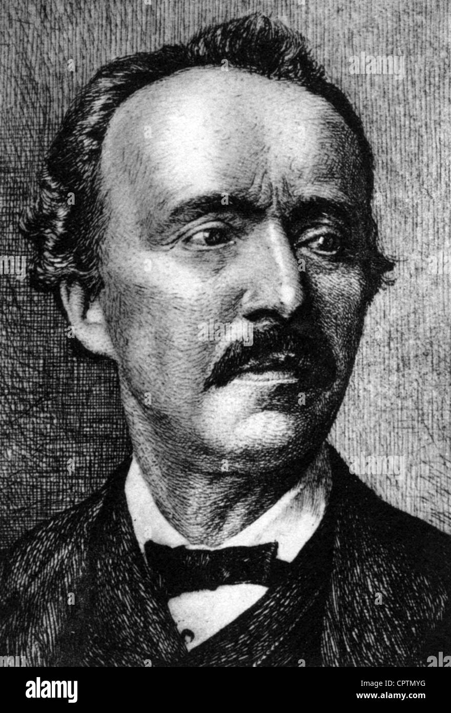 Schliemann, Heinrich, 6.1.1822 - 26.12.1890, archeologo tedesco, ritratto, incisione, Foto Stock