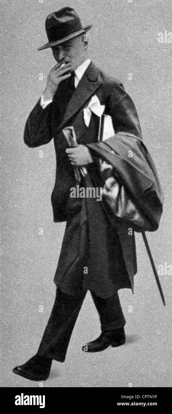 Domela, Harry, circa 1904/1905 - circa 1980, impostore tedesco, finse essere il sole dell'imperatore Guglielmo II, a lunghezza intera, circa 1927, Foto Stock