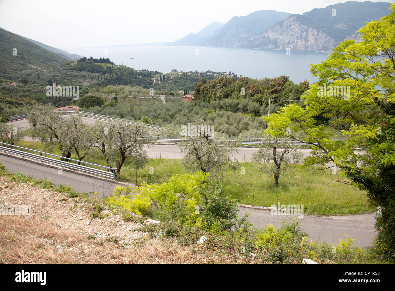Curva stretta su strada tortuosa immagini e fotografie stock ad alta ...