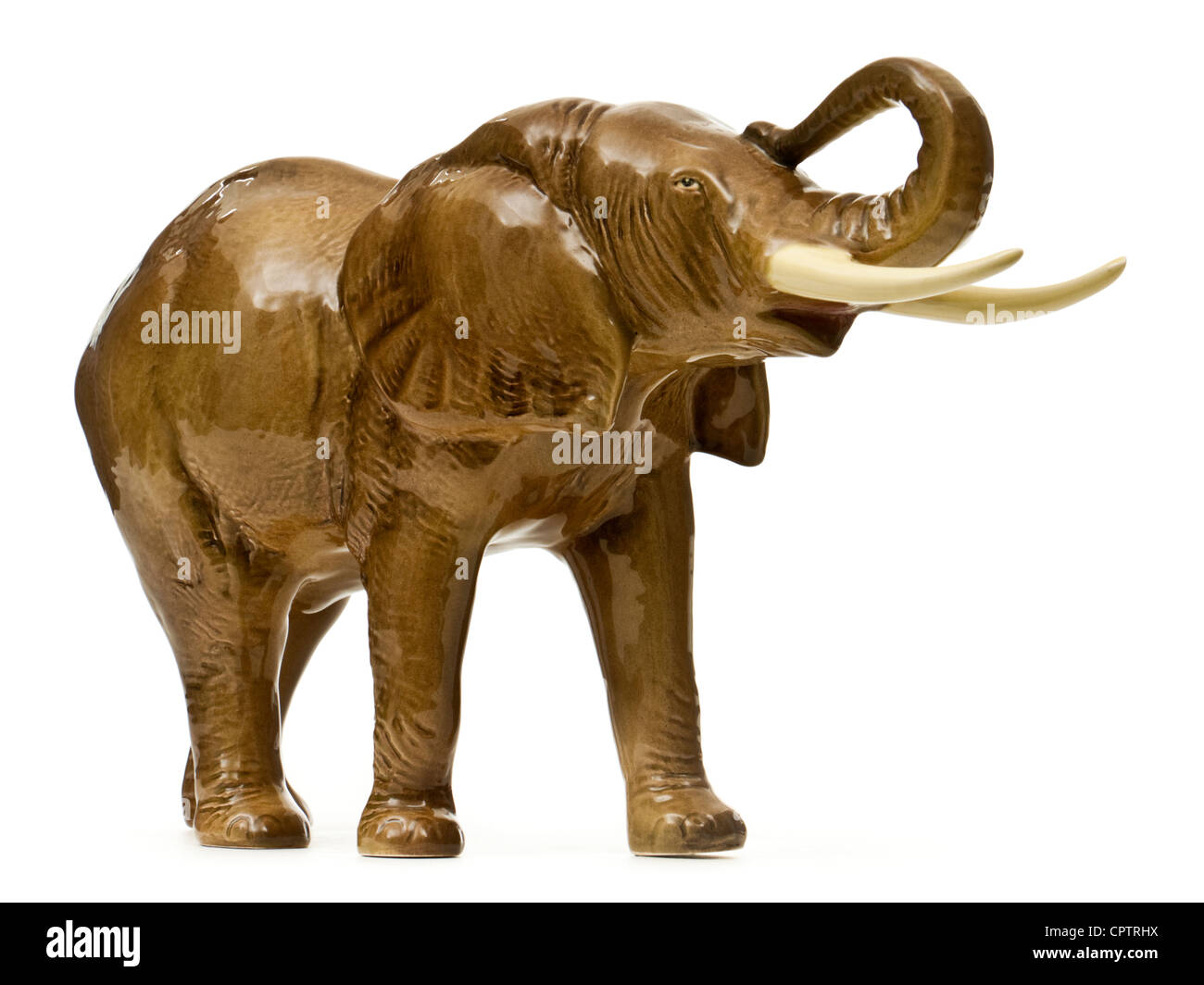 Molto rare vintage Sylvac in ceramica grande elefante africano (modello n. 68), 9 pollici di altezza Foto Stock