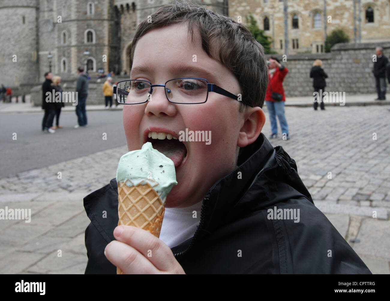 I mondi migliori gelati - presumibilmente al di fuori del castello di Windsor Foto Stock