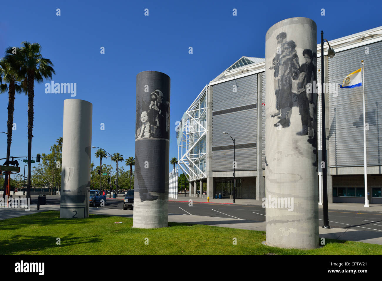 Il centro di SAP (in precedenza HP Pavilion) a San Jose, California CA Foto Stock