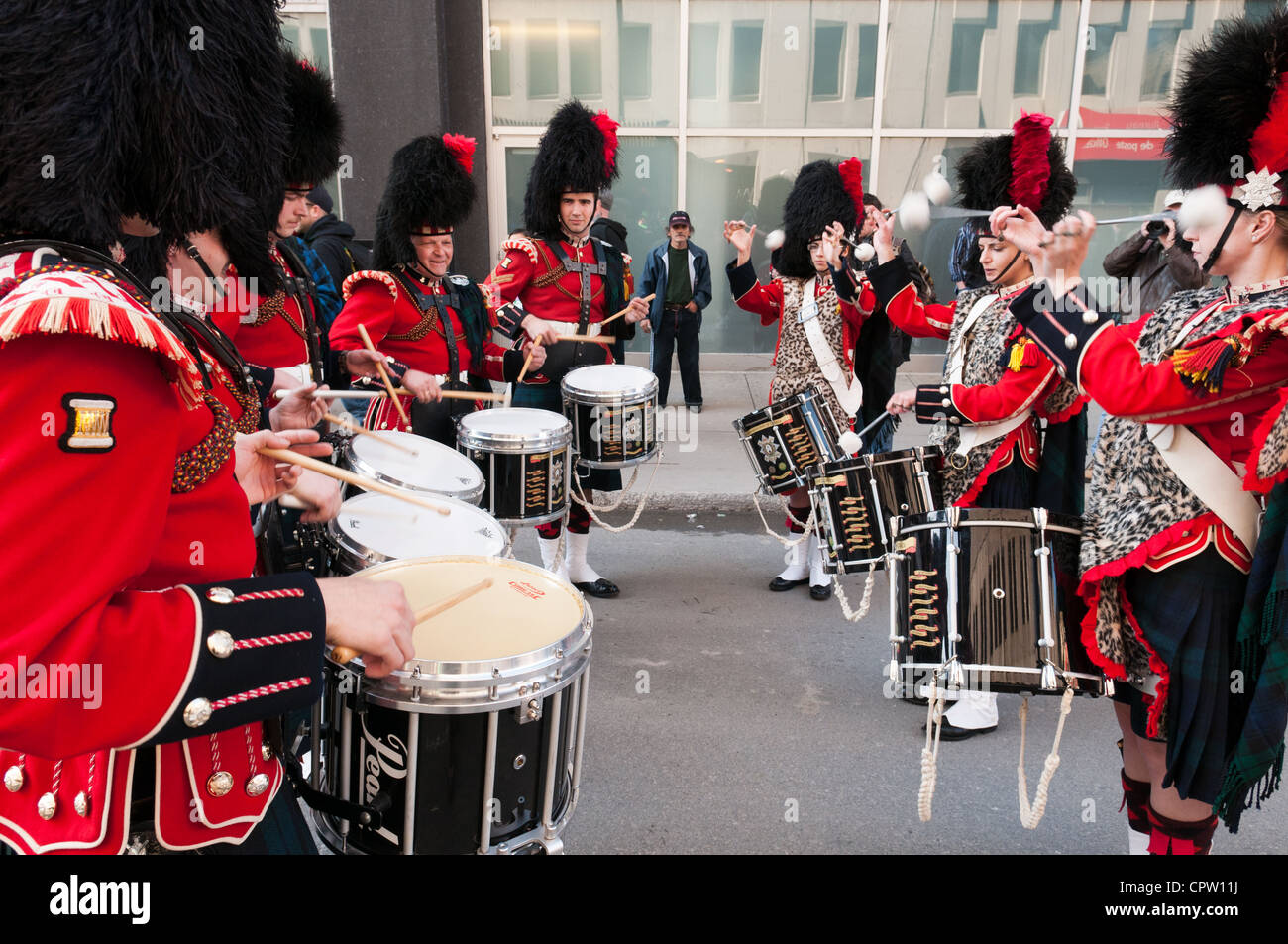 St-Patrick's Parade di Montreal, Canada Foto Stock
