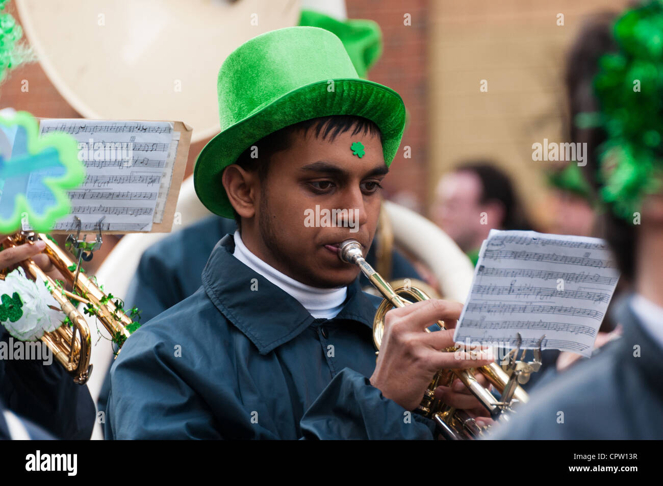 Il giorno di San Patrizio parade di Montreal, Canada Foto Stock