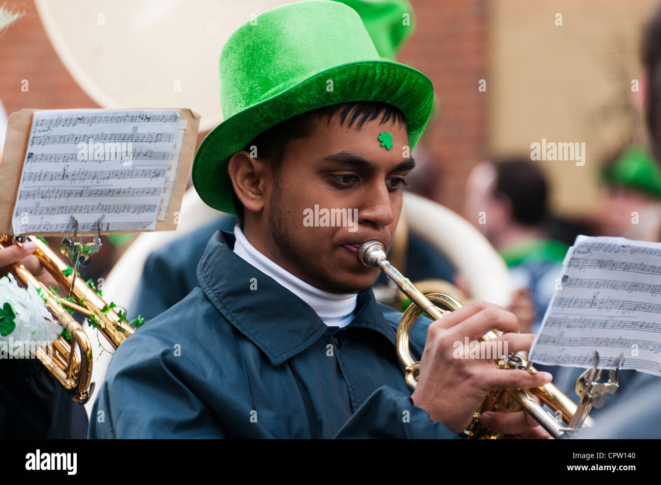 Il giorno di San Patrizio parade di Montreal, Canada Foto Stock