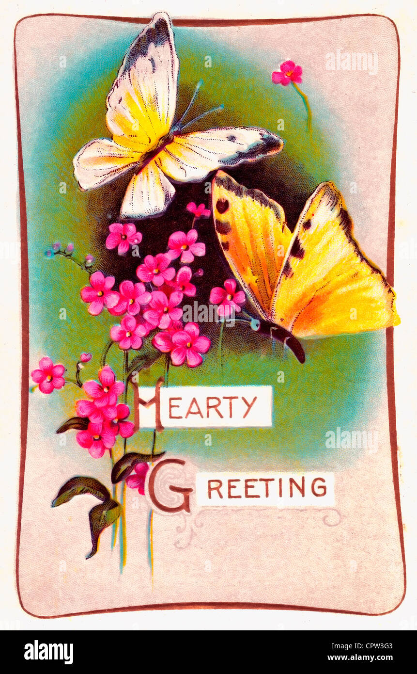 Biglietto Di Auguri Con Fiori Immagini E Fotos Stock Alamy