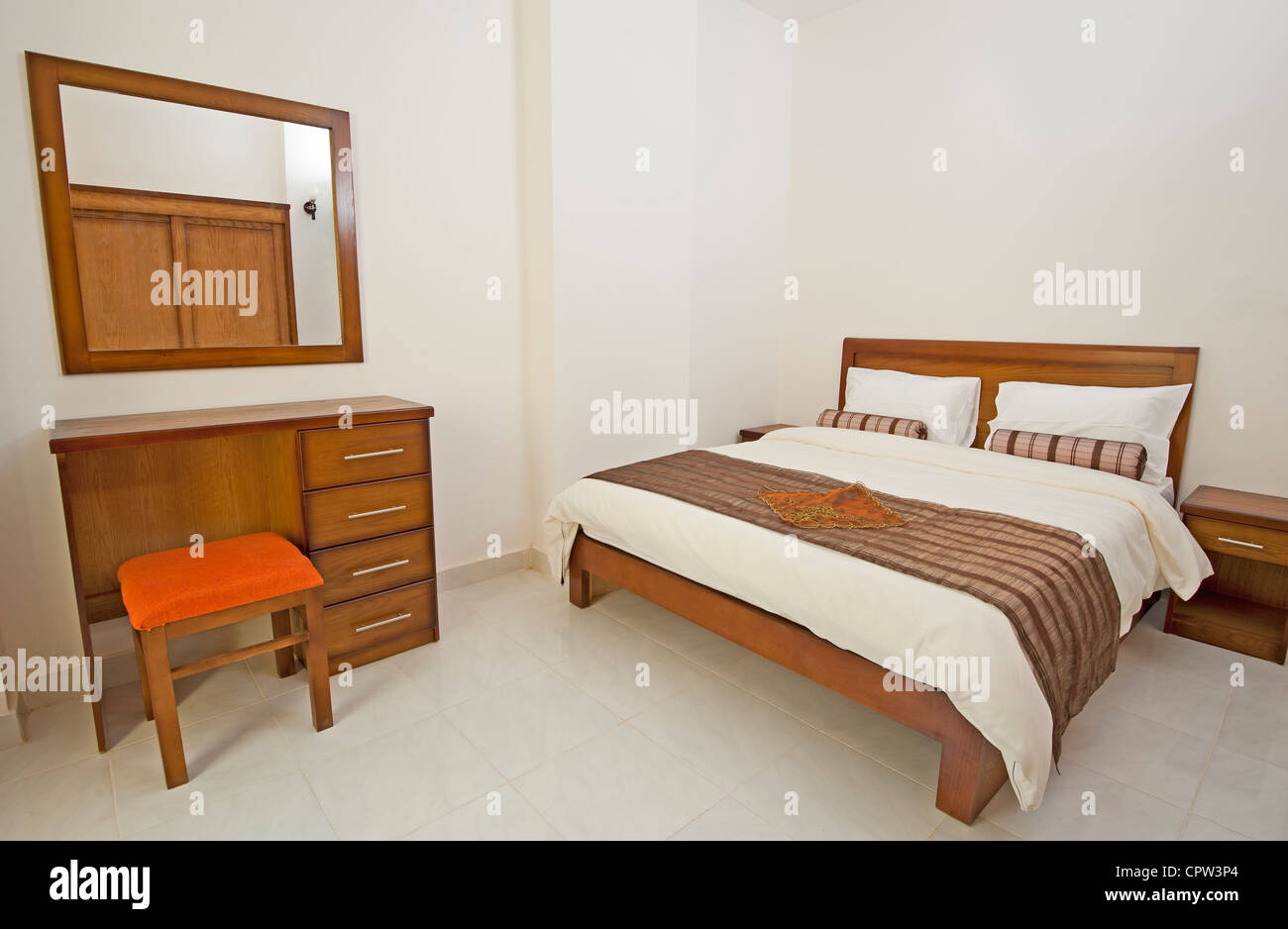 Spettacolo di lusso home camera da letto che mostra il design degli interni Foto Stock