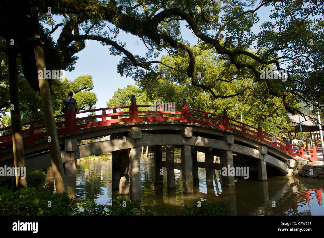 Ponte in Dazaifu Tenmangu, Giappone. 2010 Foto Stock