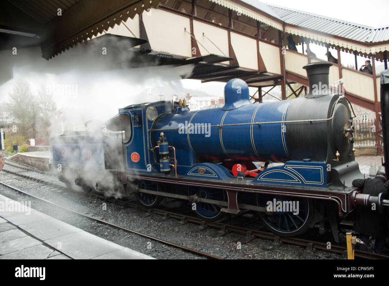 Britannia Steam Loco Llangollen stazione Festival vapore 2012 Foto Stock