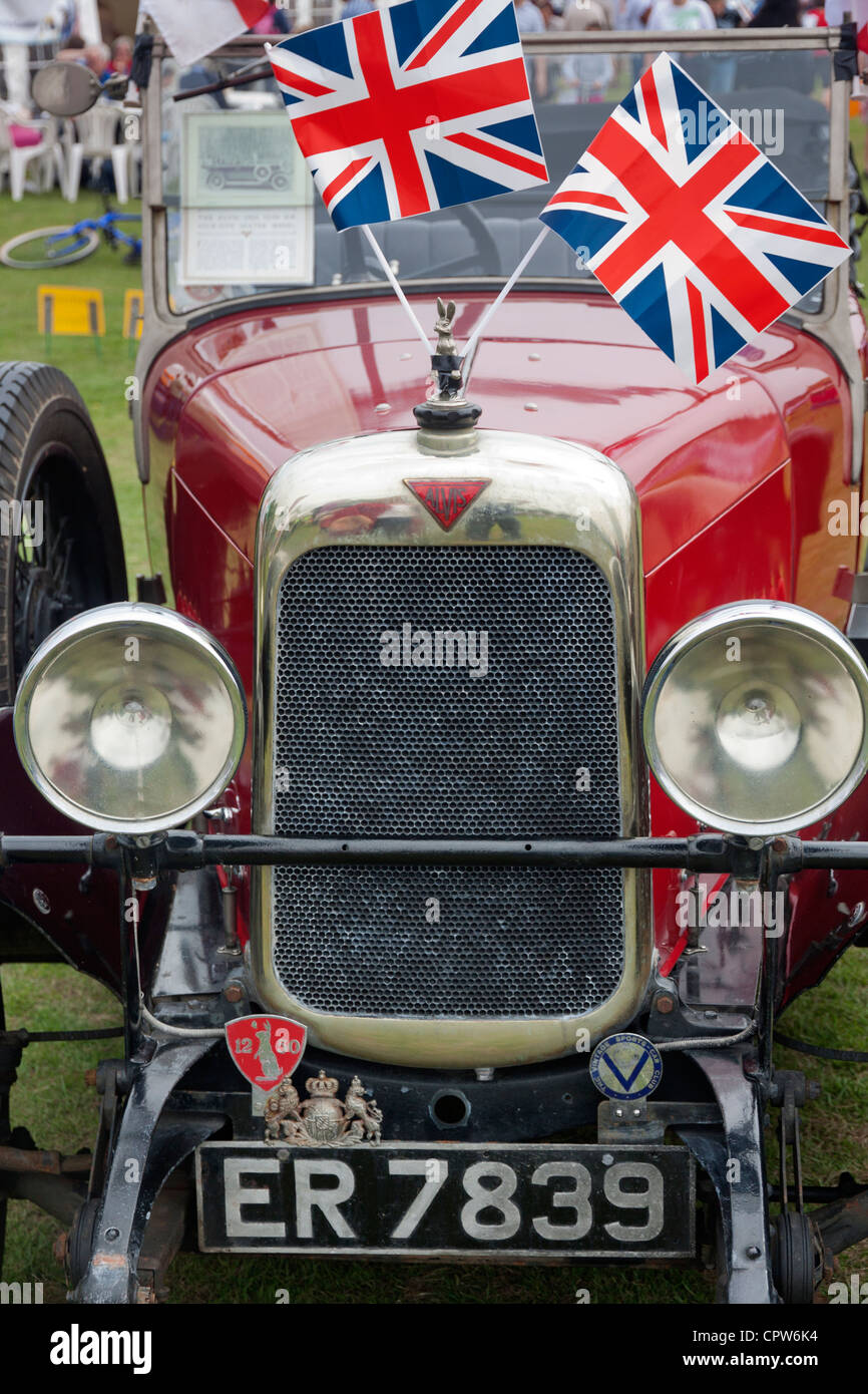 Vintage Alvis Car con ER numero di targa Foto Stock