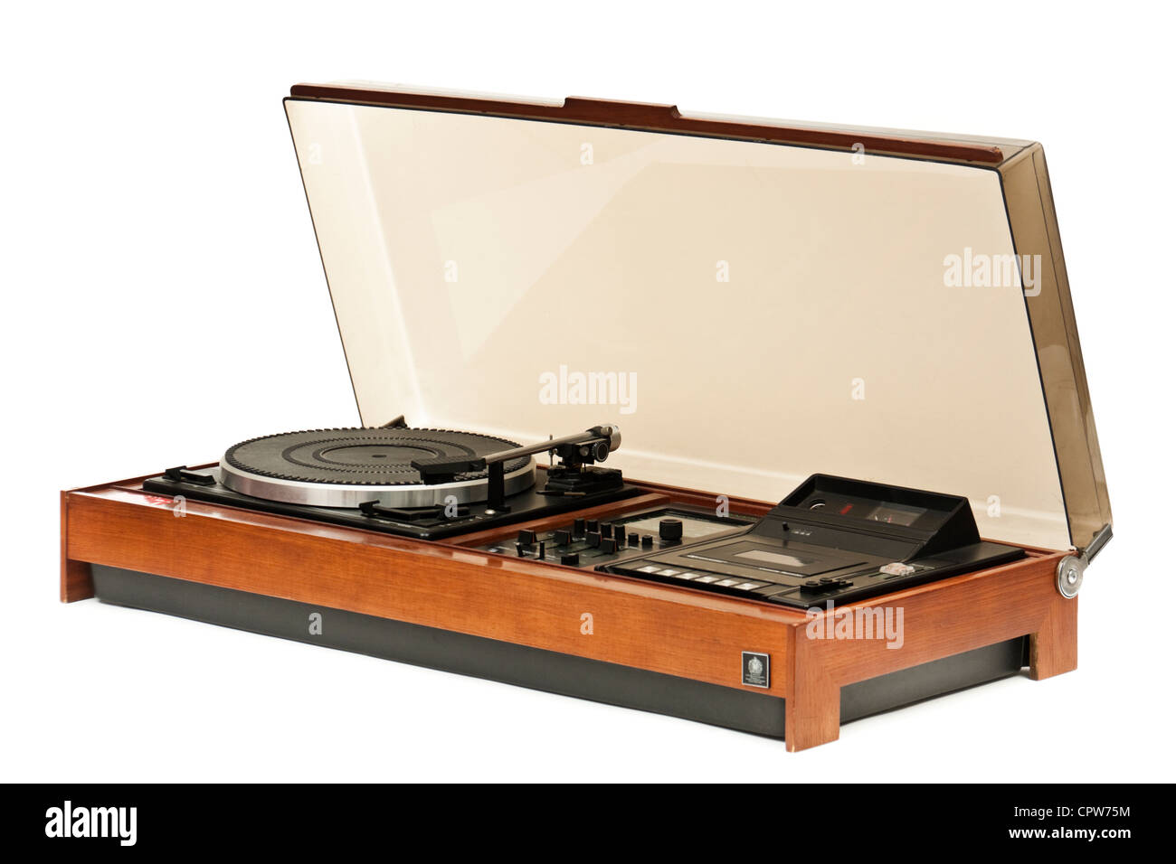 L'annata 1977 Dynatron "Norfolk" (MC1010CR) music center con Garrard 35-SB giradischi, fabbricati in Cambridge, Inghilterra Foto Stock