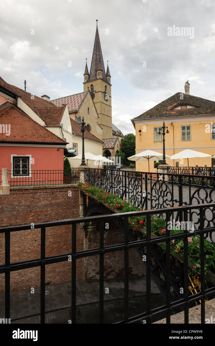 Ponte di bugiardi Sibiu, Transilvania, Romania Foto Stock