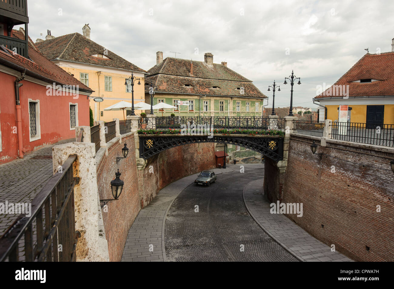 Ponte di bugiardi Sibiu, Transilvania, Romania Foto Stock