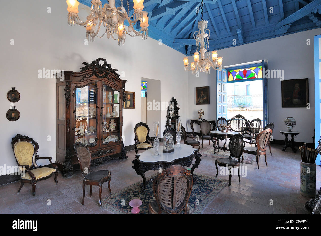 L'Avana. Cuba. Habana Vieja / Avana Vecchia. Il Museo de Arte Colonial. Foto Stock