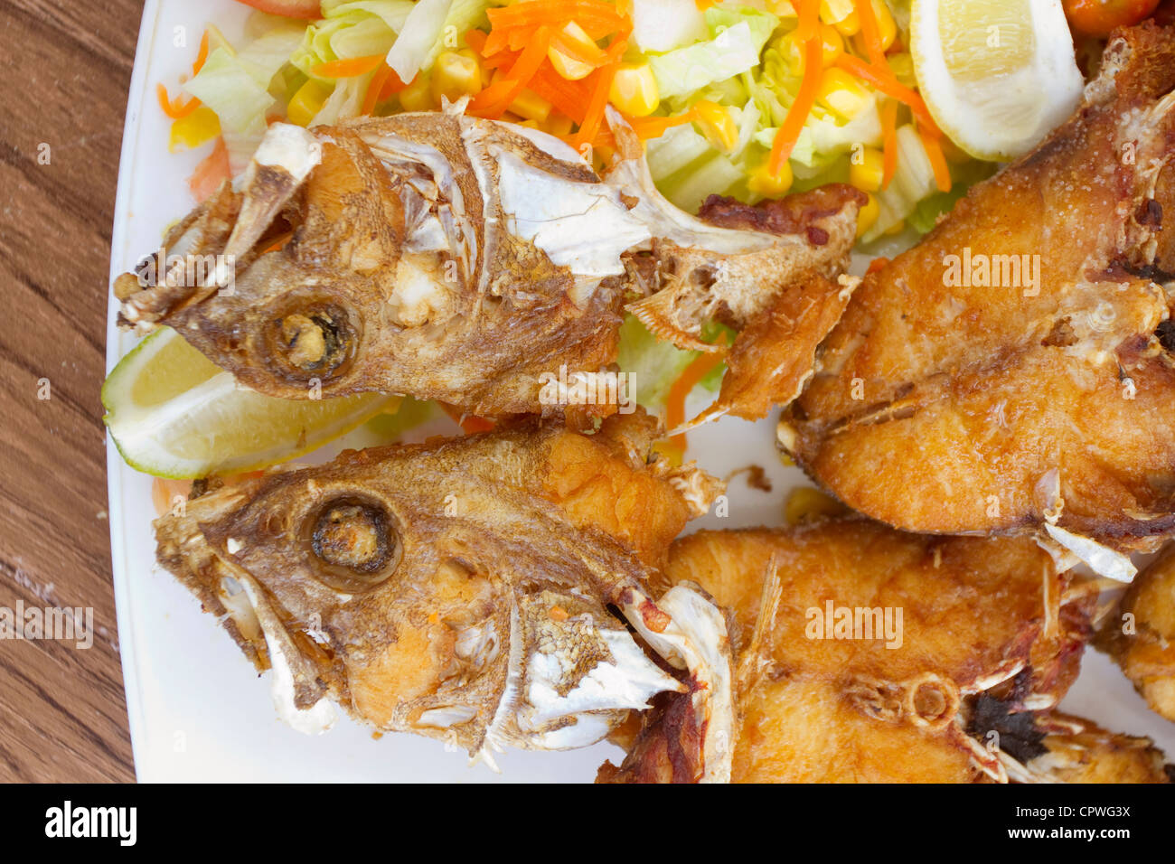 Fritte cherne dalle isole Canarie Foto Stock