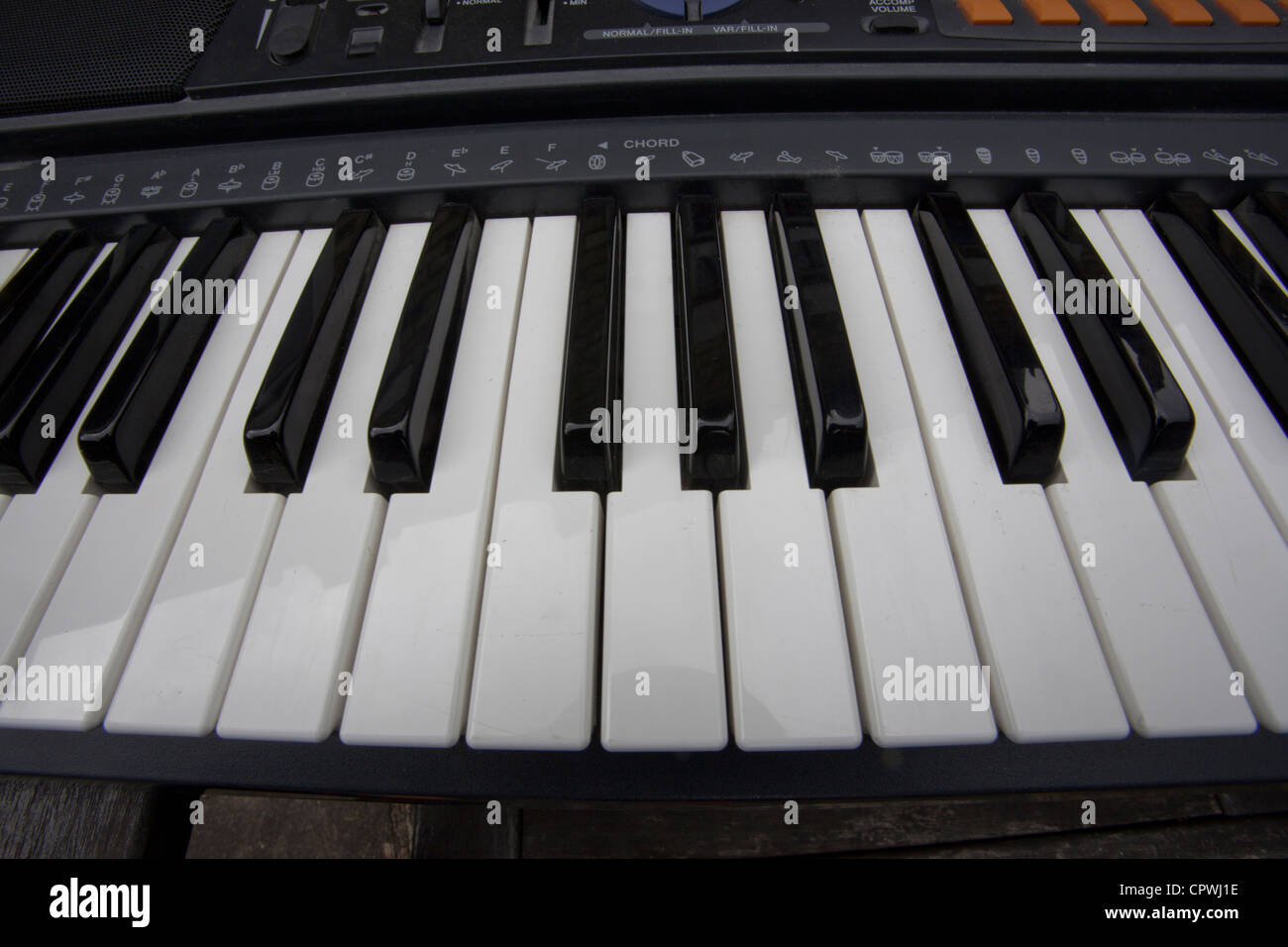 Pianoforte elettrico tastiera Foto Stock