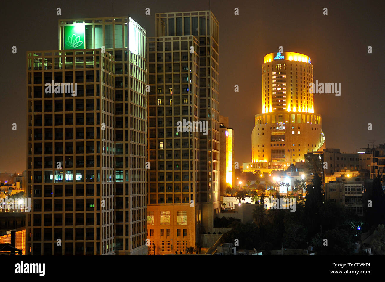 Asia Giordania Amman Vista della città Foto Stock