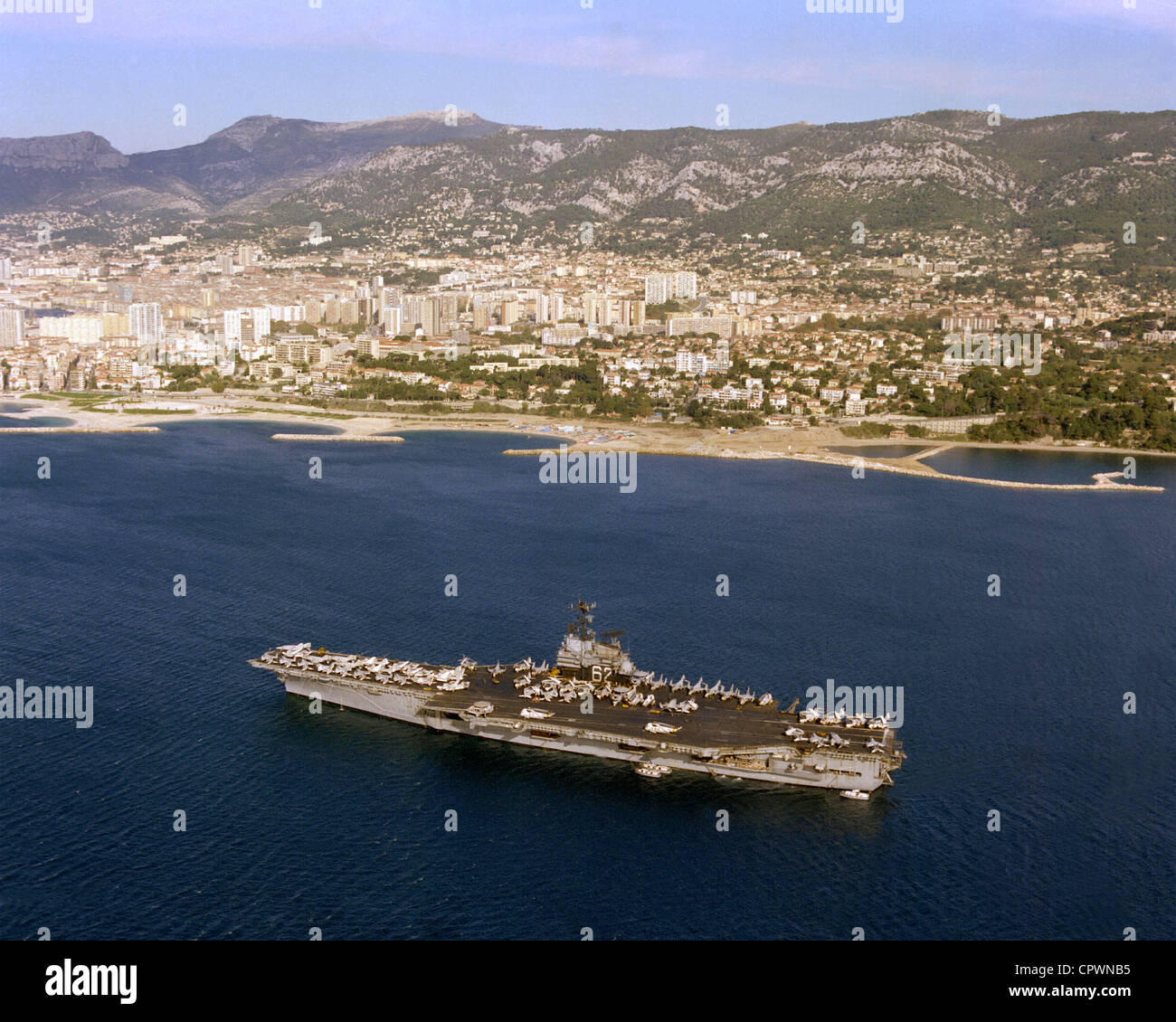 Stati Uniti Navy portaerei USS ''Indipendenza'' (CV-62) Foto Stock