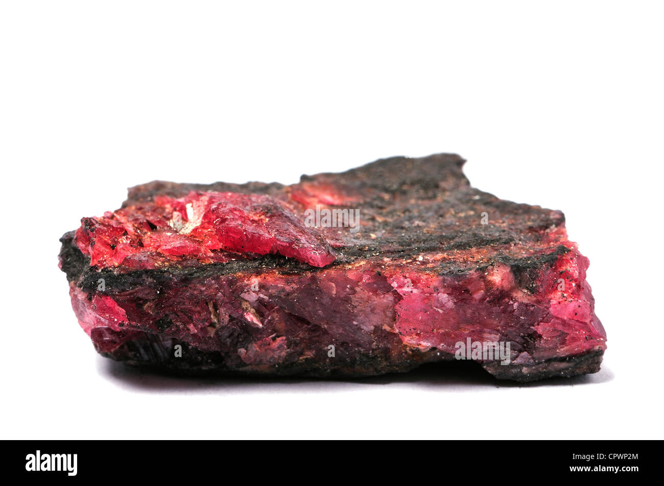 Rhodonite (Manganese inosilicate) minerale di manganese Foto Stock