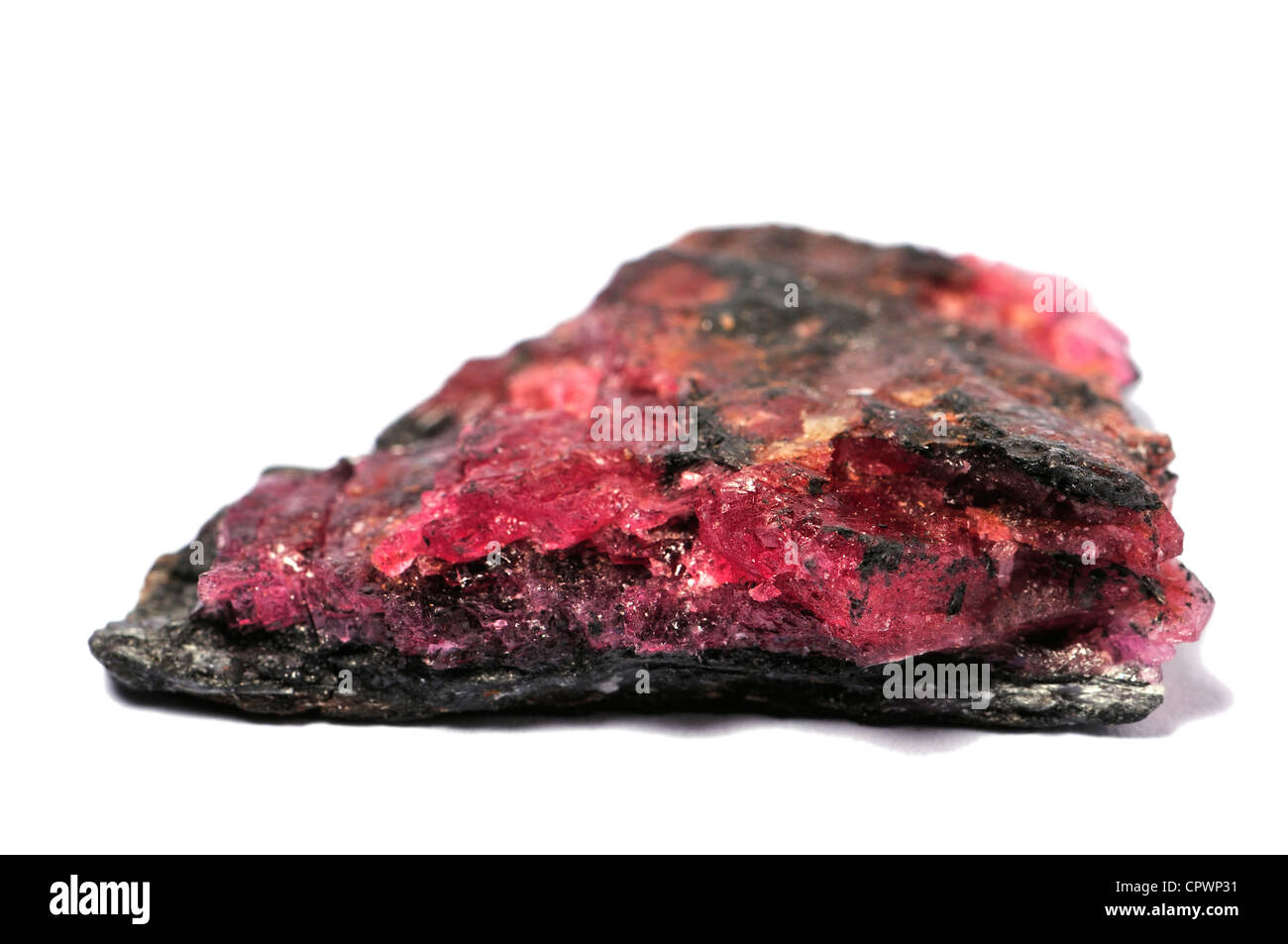 Rhodonite (Manganese inosilicate) minerale di manganese Foto Stock
