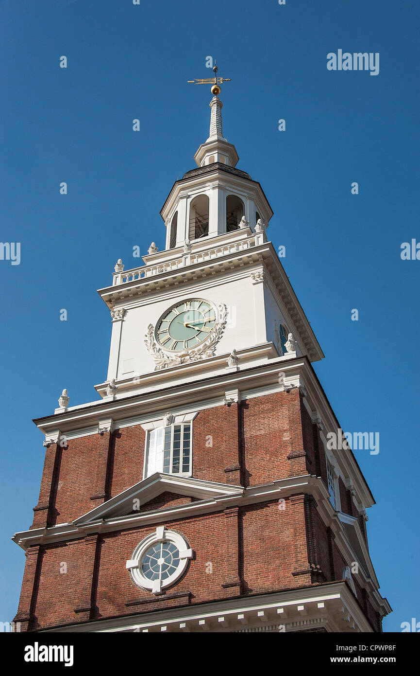 La sala dell'indipendenza, Philadelphia, Pennsylvania, STATI UNITI D'AMERICA Foto Stock
