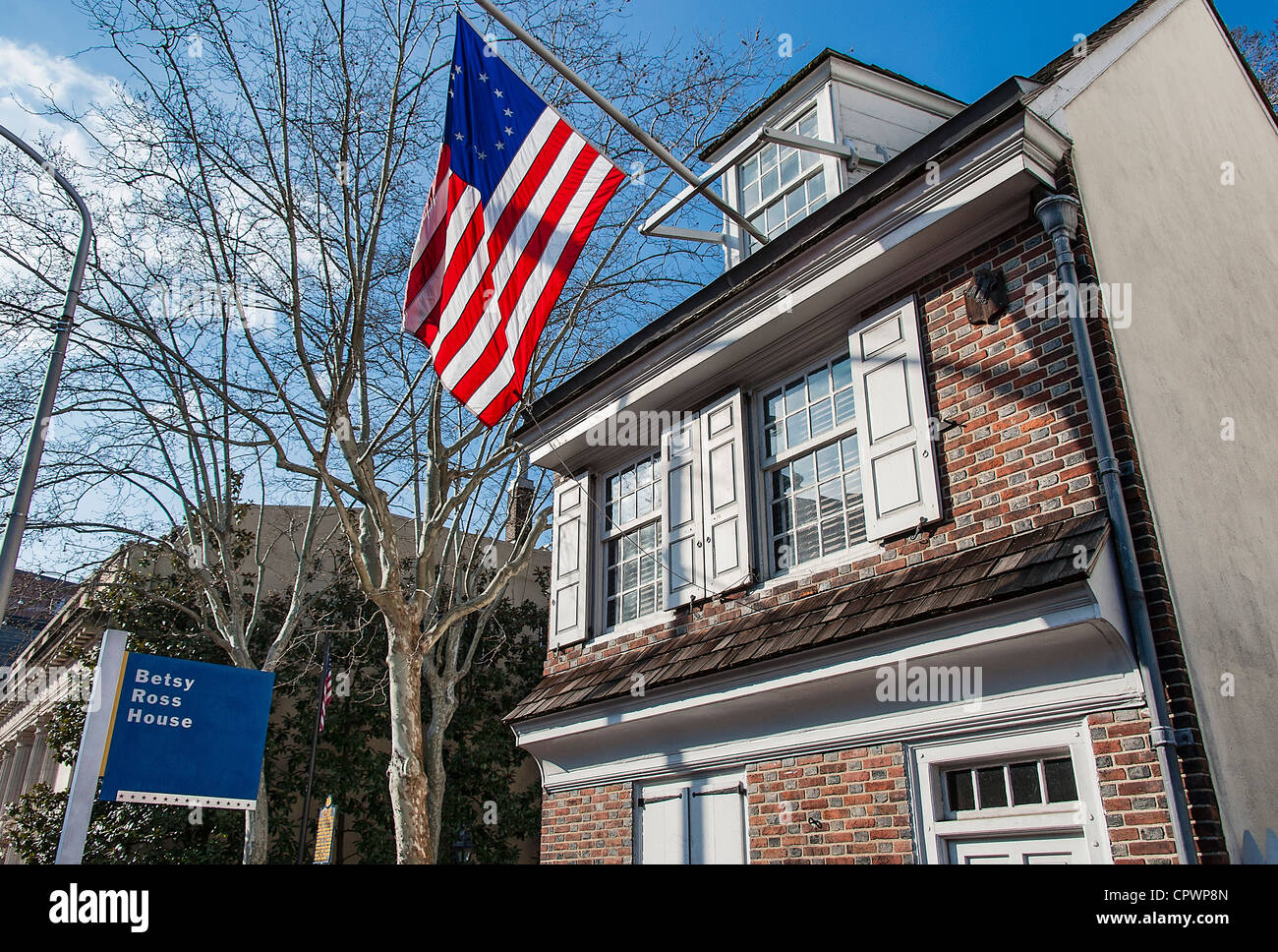 La Betsy Ross House, Philadelphia, Pennsylvania, STATI UNITI D'AMERICA Foto Stock
