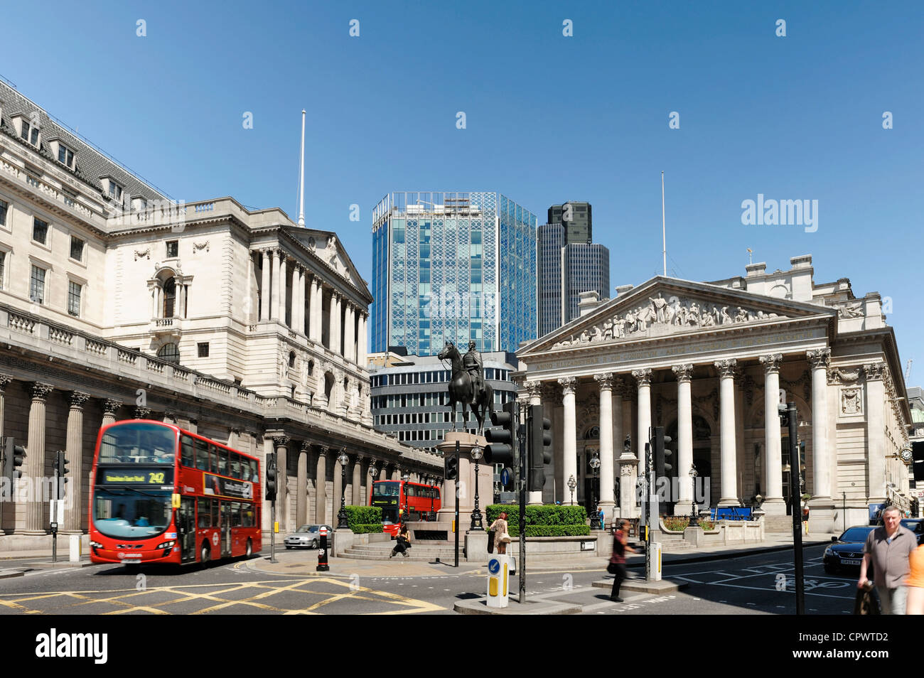 La Banca d'Inghilterra nella città di Londra Foto Stock