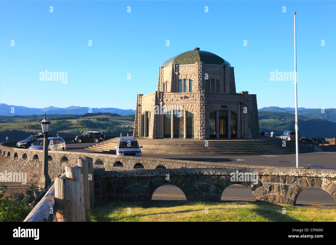 Vista House un punto di riferimento storico, Portland o. Foto Stock