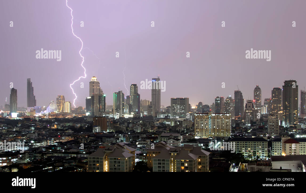 ZAAP! Tempesta su Bangok Foto Stock