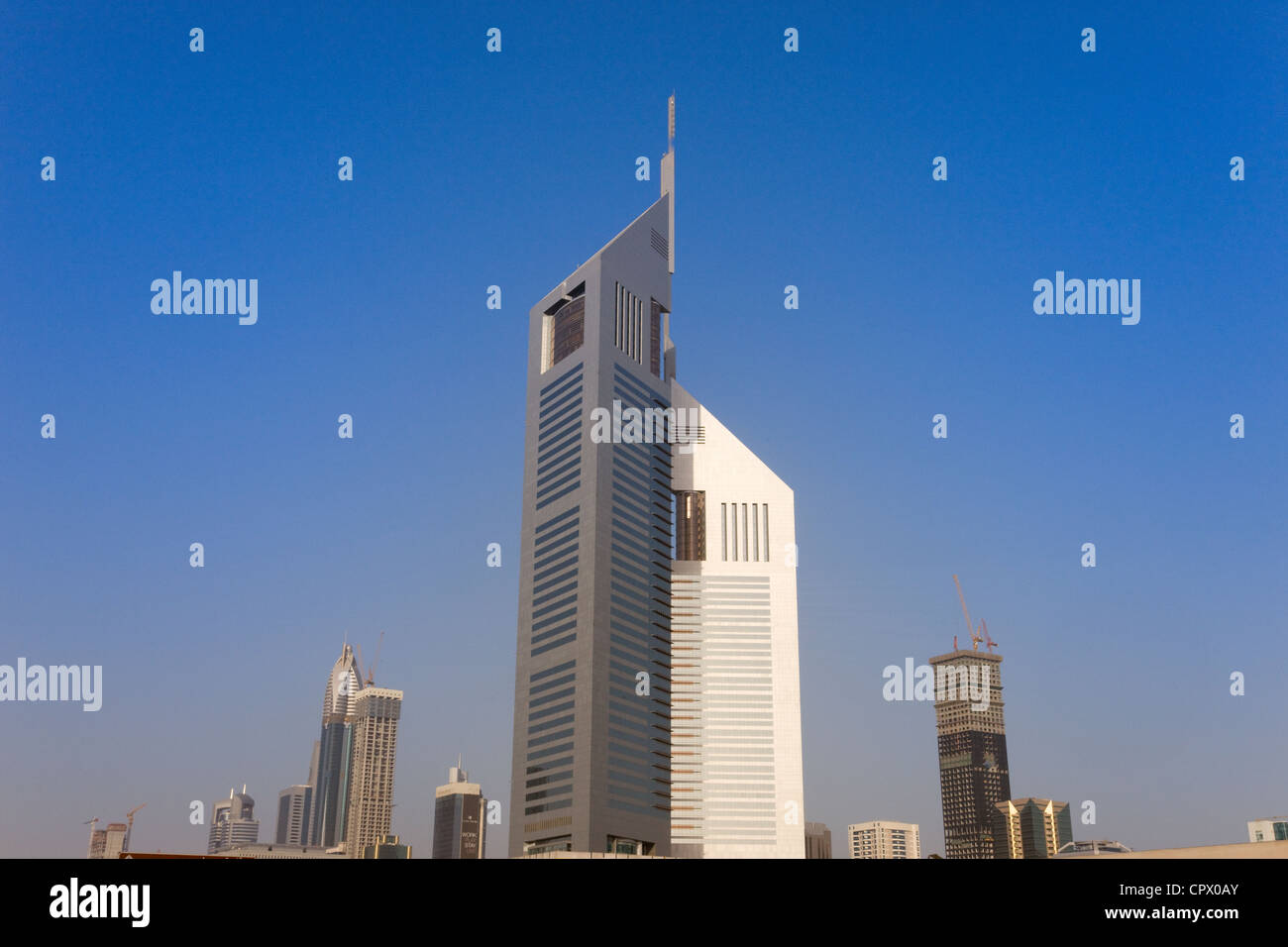 Emirato Twin Towers, Dubai, UAE Foto Stock