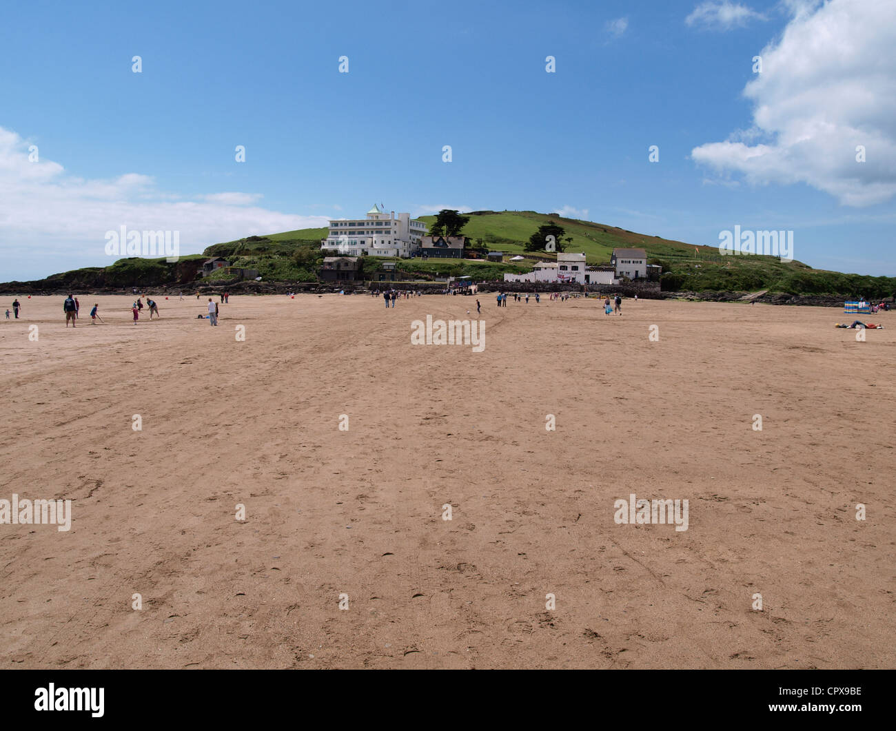 Art Deco Burgh Island Hotel e le sardelle Inn, Devon, Regno Unito Foto Stock