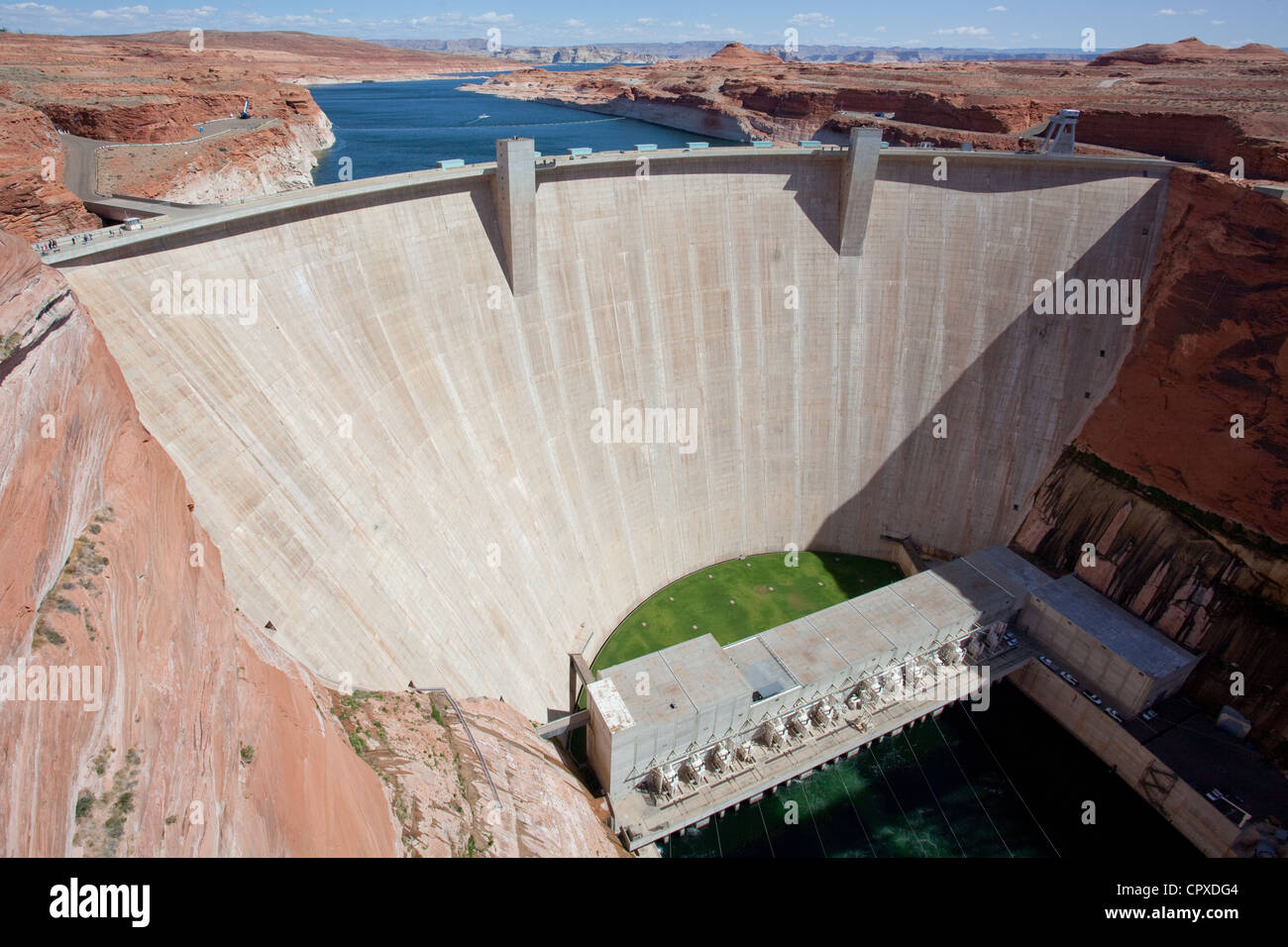 Diga di Glen Canyon Foto Stock